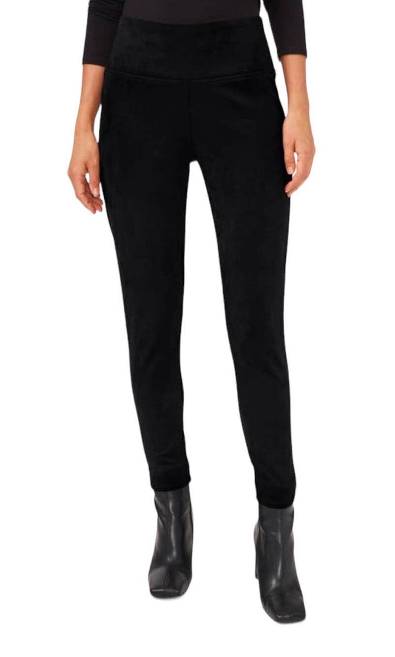 Vince Camuto pants faux suede banded leggings black X-Small XS